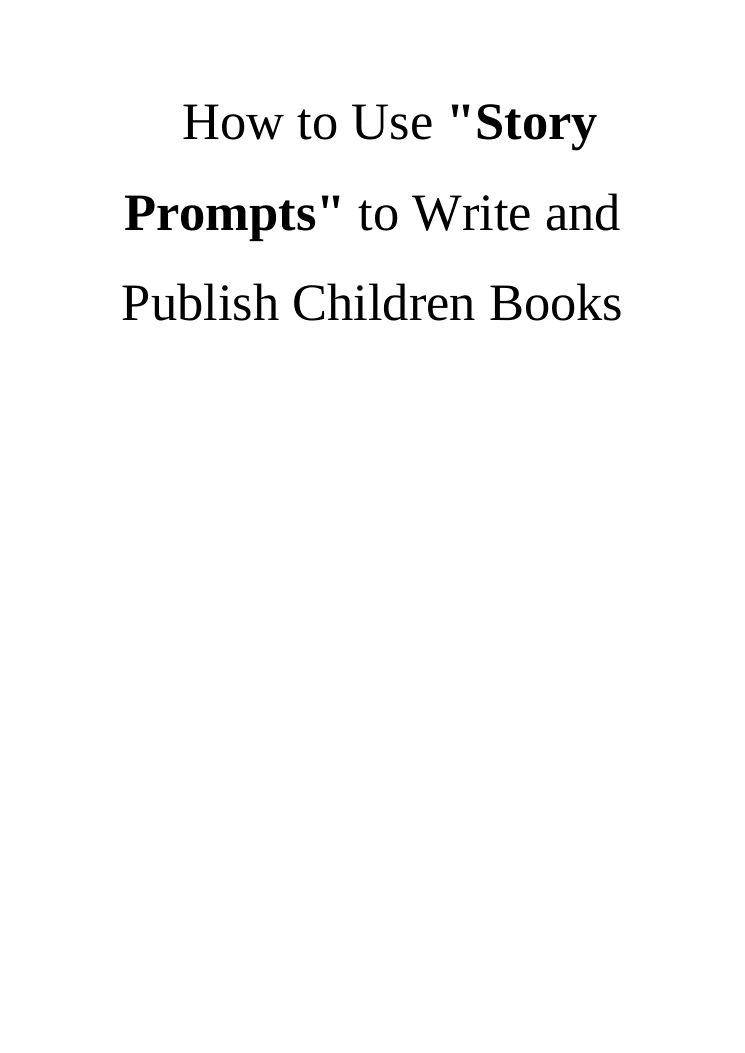 Prompt AI • งานนิทานและหนังสือเด็ก